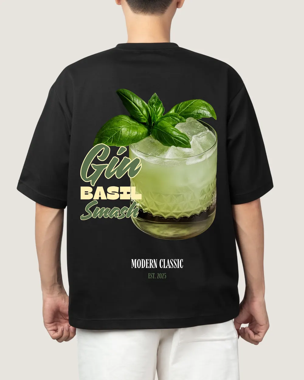 Playera Gin Basil Smash, vista de espalda