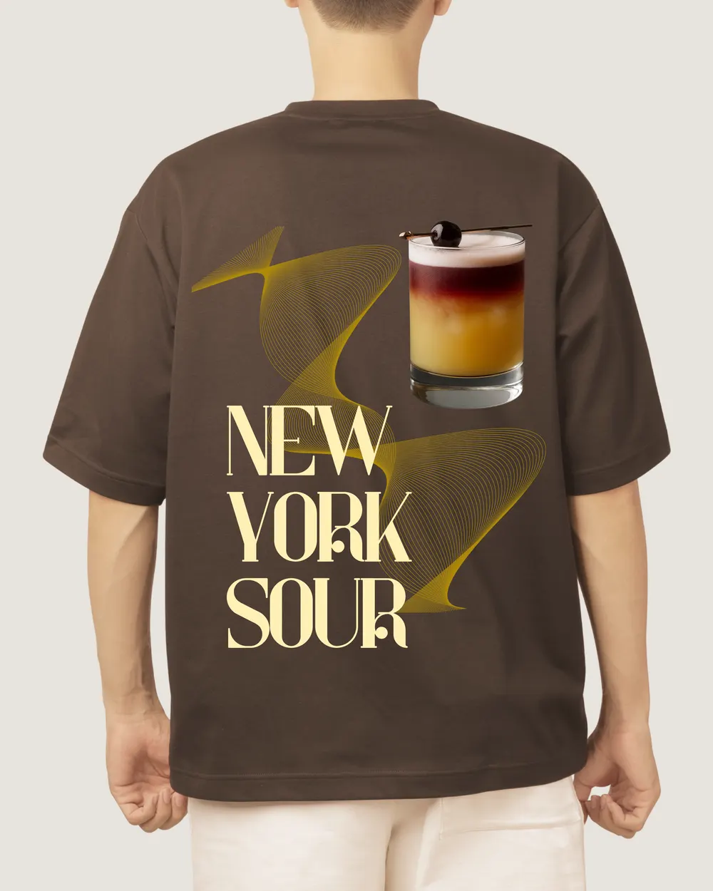 Playera New York Sour, vista de espalda